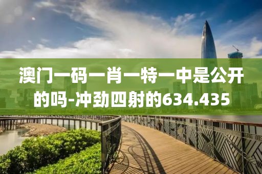 澳門(mén)一碼一肖一特一中是公開(kāi)的嗎-沖勁四射的634.435