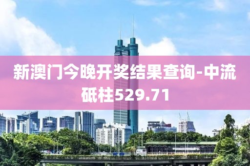 新澳門今晚開獎(jiǎng)結(jié)果查詢-中流砥柱529.71