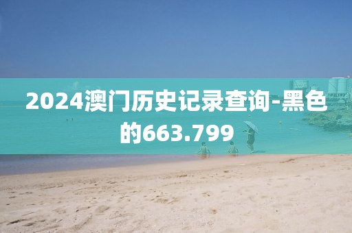 2024澳門歷史記錄查詢-黑色的663.799
