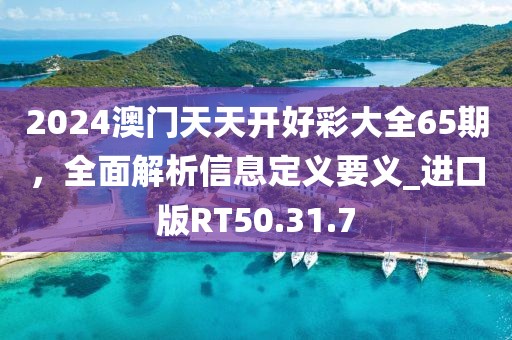 2024澳門天天開好彩大全65期，全面解析信息定義要義_進(jìn)口版RT50.31.7