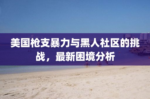 美國(guó)槍支暴力與黑人社區(qū)的挑戰(zhàn)，最新困境分析