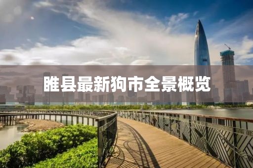 睢縣最新狗市全景概覽