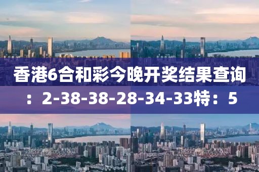 香港6合和彩今晚開獎結果查詢：2-38-38-28-34-33特：5