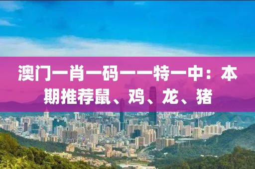 澳門一肖一碼一一特一中：本期推薦鼠、雞、龍、豬