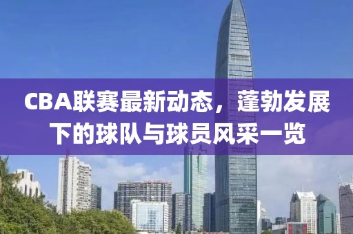 CBA聯(lián)賽最新動(dòng)態(tài)，蓬勃發(fā)展下的球隊(duì)與球員風(fēng)采一覽