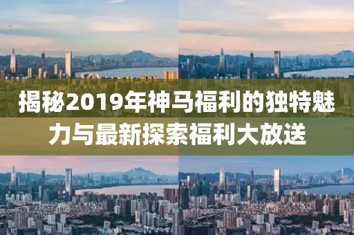 揭秘2019年神馬福利的獨特魅力與最新探索福利大放送
