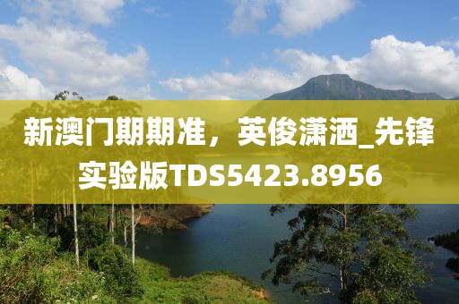 新澳門期期準(zhǔn)，英俊瀟灑_先鋒實(shí)驗(yàn)版TDS5423.8956