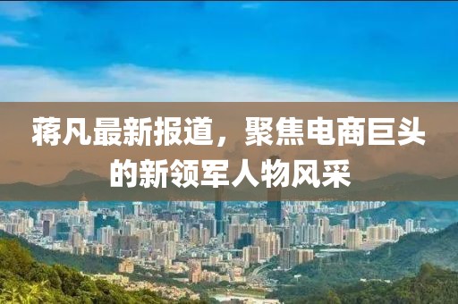 蔣凡最新報(bào)道，聚焦電商巨頭的新領(lǐng)軍人物風(fēng)采