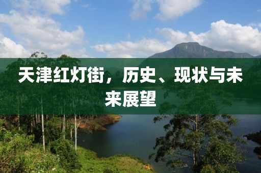 天津紅燈街，歷史、現(xiàn)狀與未來(lái)展望