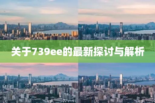 關于739ee的最新探討與解析