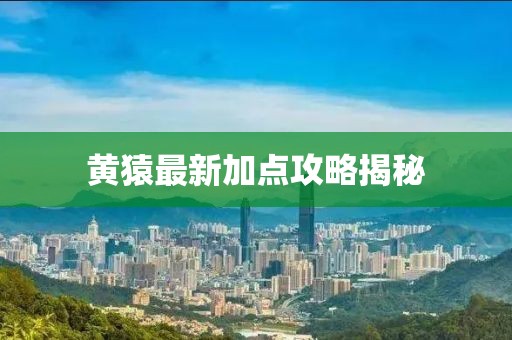 黃猿最新加點攻略揭秘
