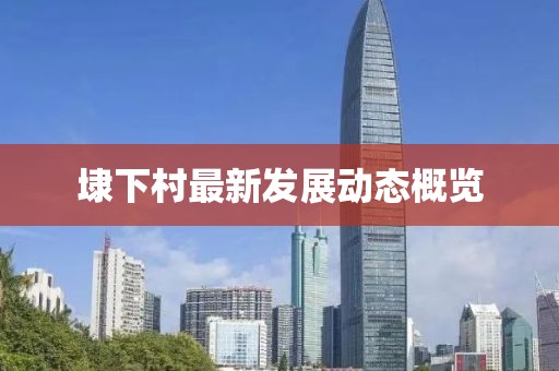 埭下村最新發(fā)展動態(tài)概覽