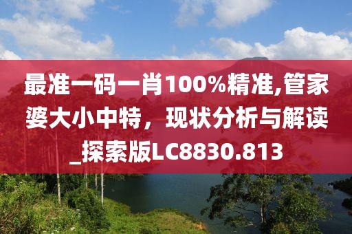最準(zhǔn)一碼一肖100%精準(zhǔn),管家婆大小中特，現(xiàn)狀分析與解讀_探索版LC8830.813