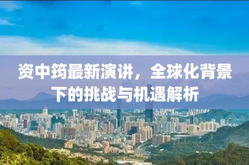 資中筠最新演講，全球化背景下的挑戰(zhàn)與機(jī)遇解析