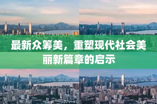 最新眾籌美，重塑現(xiàn)代社會美麗新篇章的啟示