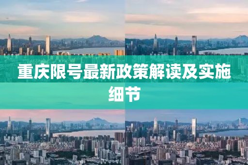 重慶限號最新政策解讀及實(shí)施細(xì)節(jié)