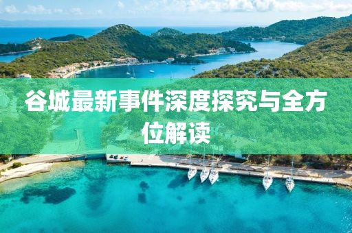 谷城最新事件深度探究與全方位解讀