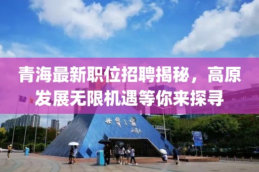 青海最新職位招聘揭秘，高原發(fā)展無限機(jī)遇等你來探尋