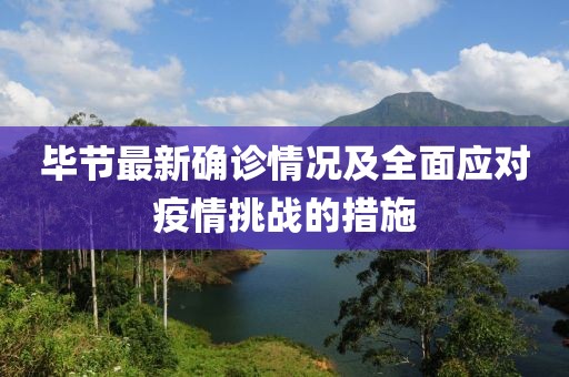 畢節(jié)最新確診情況及全面應(yīng)對疫情挑戰(zhàn)的措施