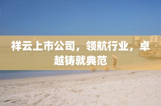 祥云上市公司，領(lǐng)航行業(yè)，卓越鑄就典范