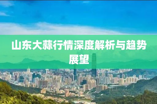 山東大蒜行情深度解析與趨勢(shì)展望