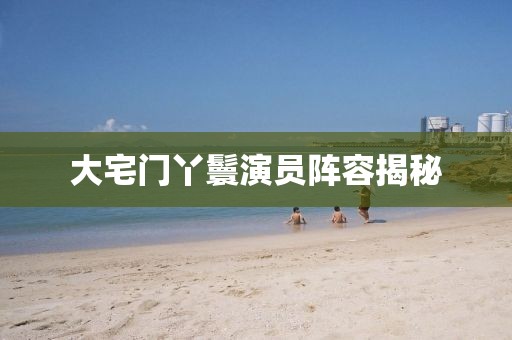 大宅門丫鬟演員陣容揭秘