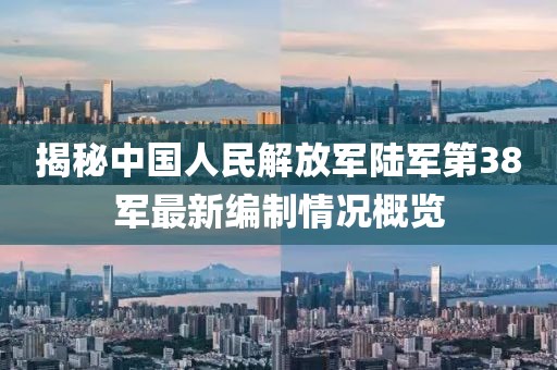 揭秘中國人民解放軍陸軍第38軍最新編制情況概覽