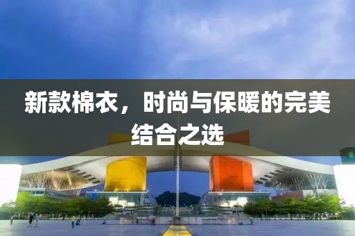 新款棉衣，時(shí)尚與保暖的完美結(jié)合之選