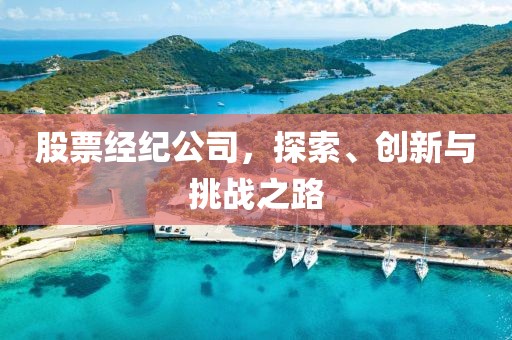 股票經(jīng)紀(jì)公司，探索、創(chuàng)新與挑戰(zhàn)之路
