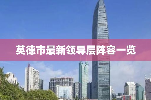 英德市最新領(lǐng)導(dǎo)層陣容一覽