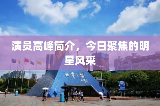 演員高峰簡介，今日聚焦的明星風(fēng)采