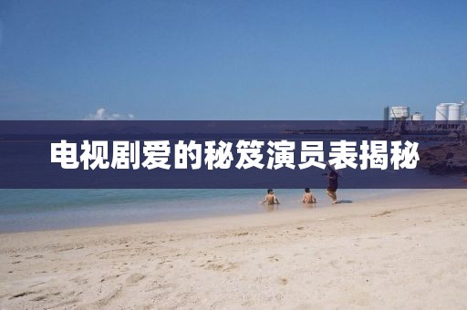 電視劇愛的秘笈演員表揭秘