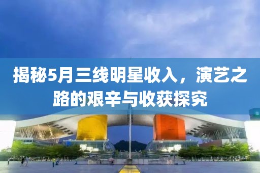 揭秘5月三線明星收入，演藝之路的艱辛與收獲探究