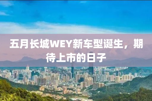 五月長(zhǎng)城WEY新車(chē)型誕生，期待上市的日子