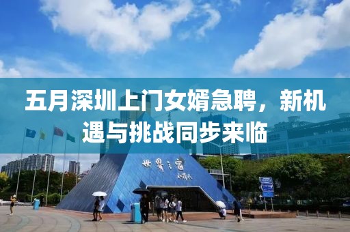 五月深圳上門(mén)女婿急聘，新機(jī)遇與挑戰(zhàn)同步來(lái)臨