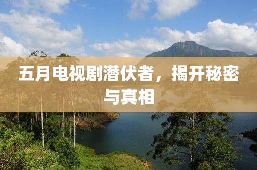 五月電視劇潛伏者，揭開秘密與真相