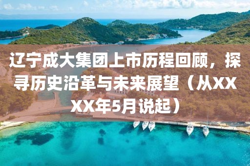 遼寧成大集團(tuán)上市歷程回顧，探尋歷史沿革與未來(lái)展望（從XXXX年5月說(shuō)起）