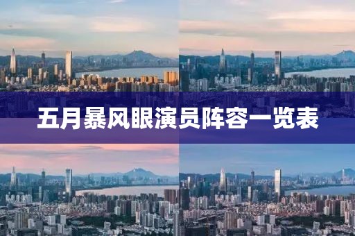 五月暴風(fēng)眼演員陣容一覽表