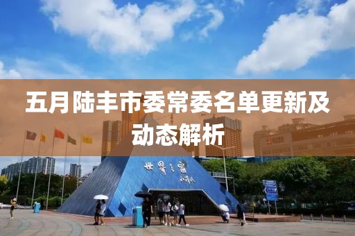 五月陸豐市委常委名單更新及動態(tài)解析