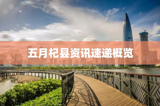 五月杞縣資訊速遞概覽