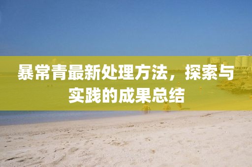 暴常青最新處理方法，探索與實(shí)踐的成果總結(jié)