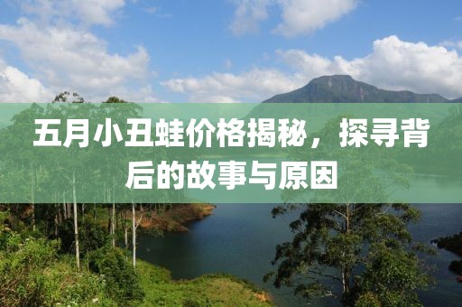 五月小丑蛙價(jià)格揭秘，探尋背后的故事與原因