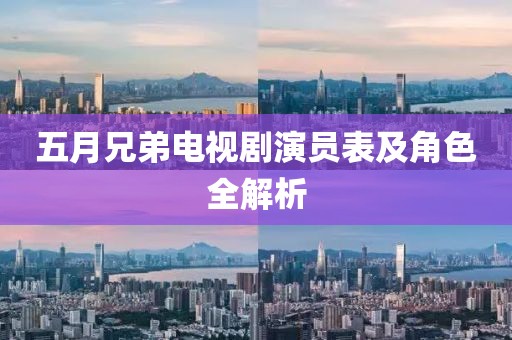 五月兄弟電視劇演員表及角色全解析