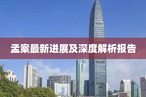 孟案最新進(jìn)展及深度解析報(bào)告