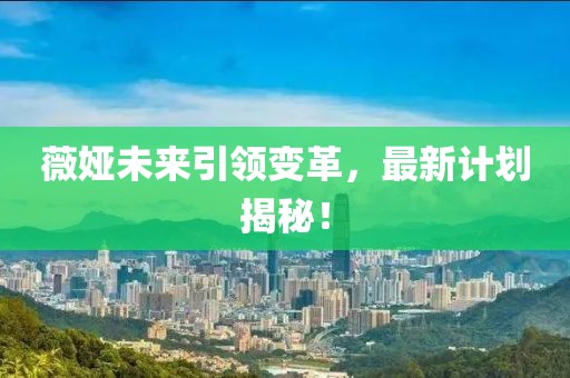 薇婭未來引領變革，最新計劃揭秘！