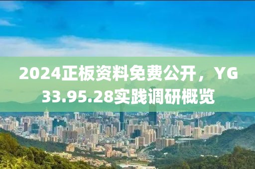 2024正板資料免費(fèi)公開，YG33.95.28實(shí)踐調(diào)研概覽