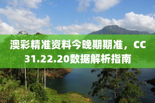 澳彩精準(zhǔn)資料今晚期期準(zhǔn)，CC31.22.20數(shù)據(jù)解析指南