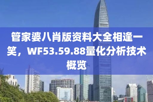 管家婆八肖版資料大全相逢一笑，WF53.59.88量化分析技術(shù)概覽