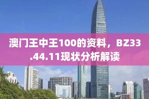 澳門王中王100的資料，BZ33.44.11現(xiàn)狀分析解讀